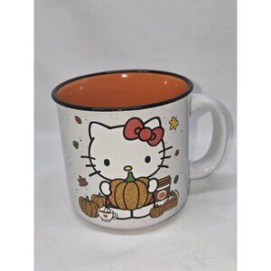 Hello Kitty Halloween Ceramic Mug 20oz Glitter Pumpkin